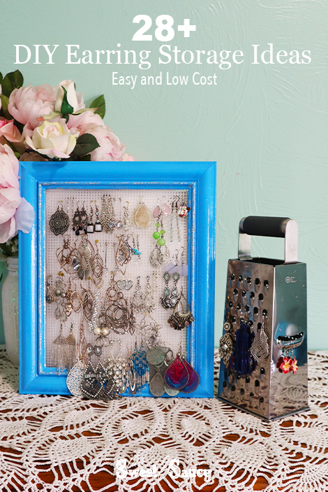 DIY earring storage pin