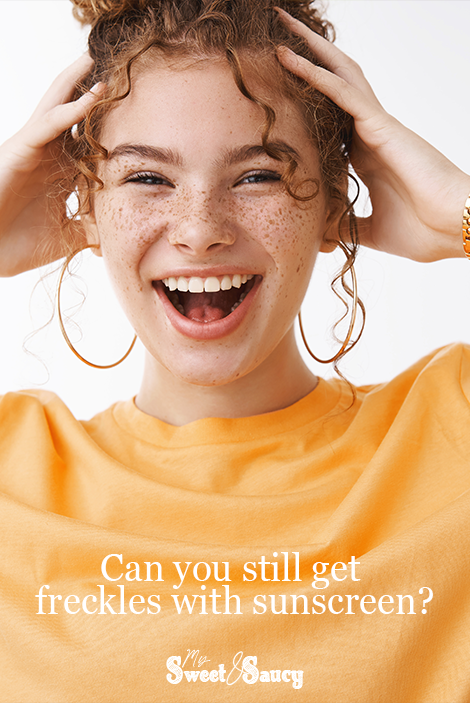 can you still get freckles with sunscreen pinterest