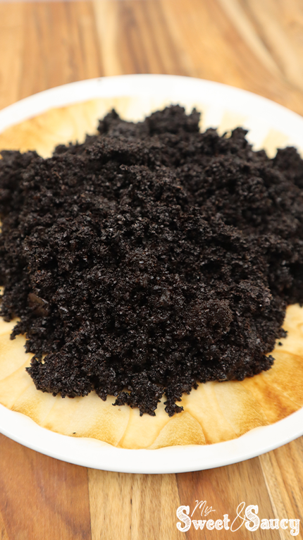 coffee grounds on a plate