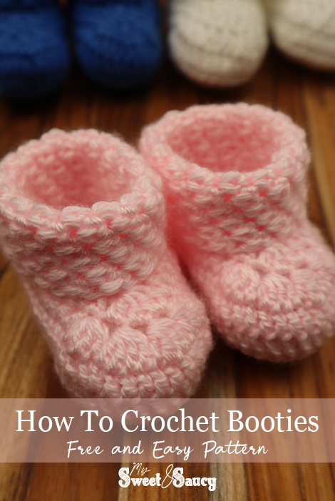 how to crochet baby booties pinterest