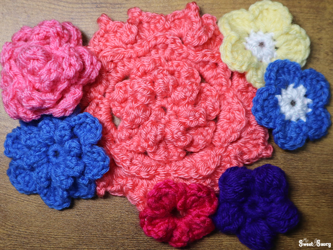 how to crochet flowers