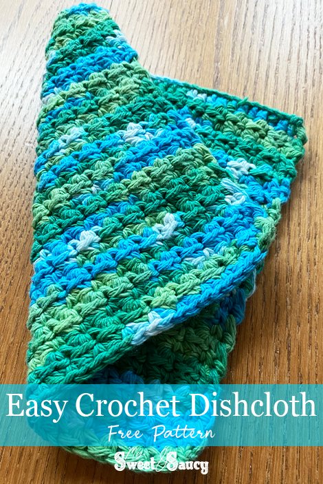 simple crochet dishcloth pattern pinterest