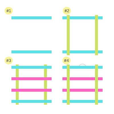 wooden stick frame diagram