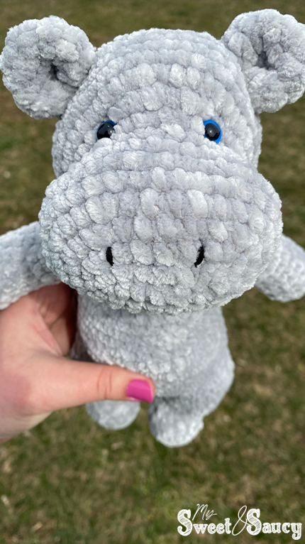 cute crochet hippo