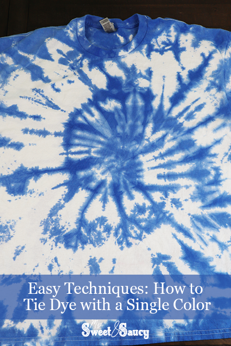 Tie Dye with a Single Color Pinterest Image
