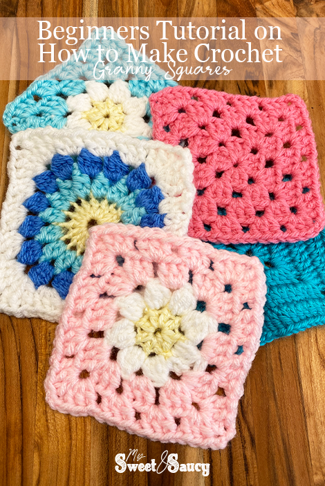 how to make crochet granny squares pinterest pin