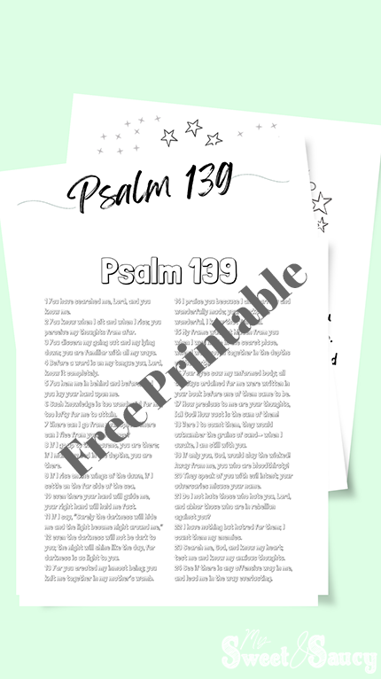 psalm 139 bubble letters