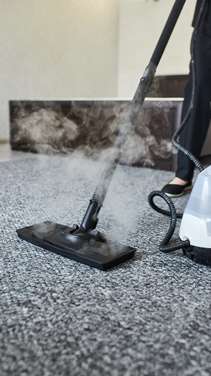 steam cleaning carpet