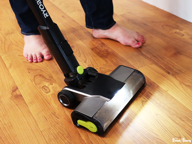 vacuum on the floor