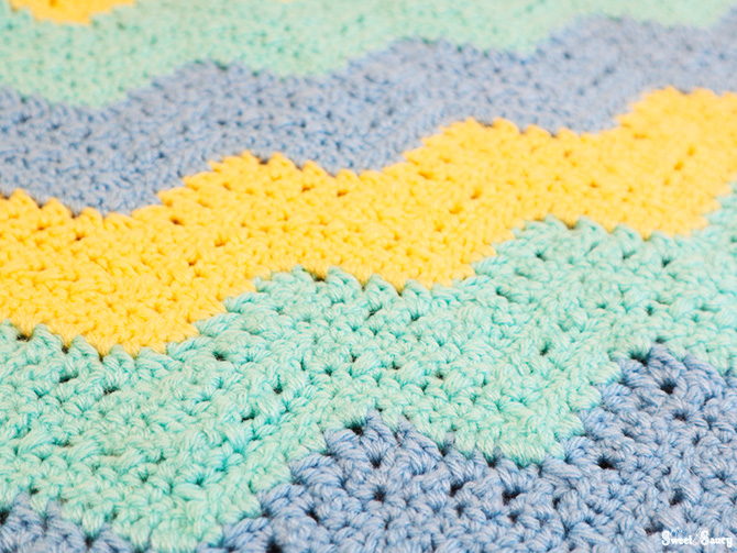 crochet blanket with different stitches cover