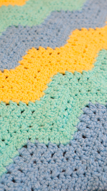 crochet blanket with different stitches