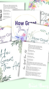 Free How Great Thou Art Hymn Printable - My Sweet and Saucy