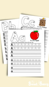 Free Tracing Paper Printable Worksheets For Handwriting - My Sweet and Saucy