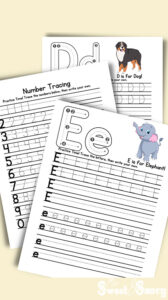 Free Tracing Paper Printable Worksheets For Handwriting - My Sweet and ...