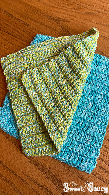 easy double crochet dishcloths
