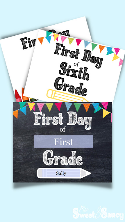 editable first day