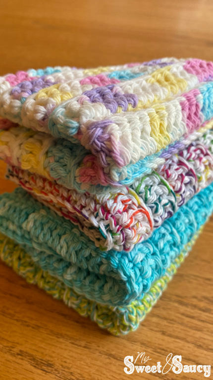 folded double crochet washcloth