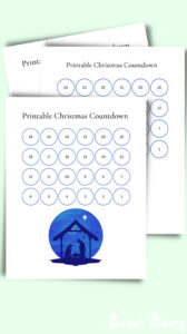 Free Printable Christmas Countdown Calendar - My Sweet and Saucy