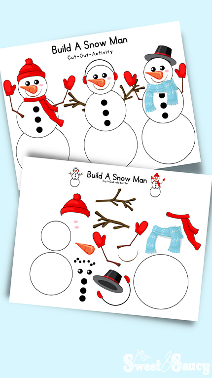 printable snowman example