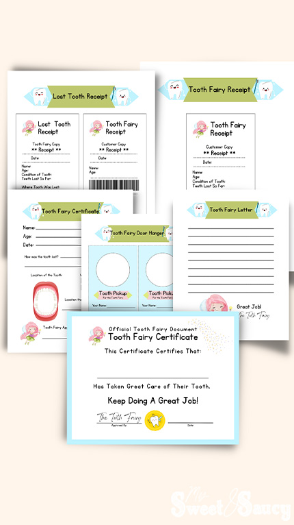 tooth fairy printables