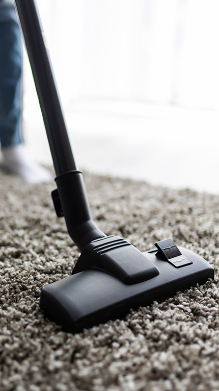 vacuum cleaning carpet