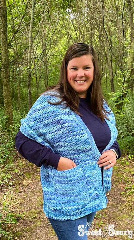 featuring the pocket crochet pocket shawl