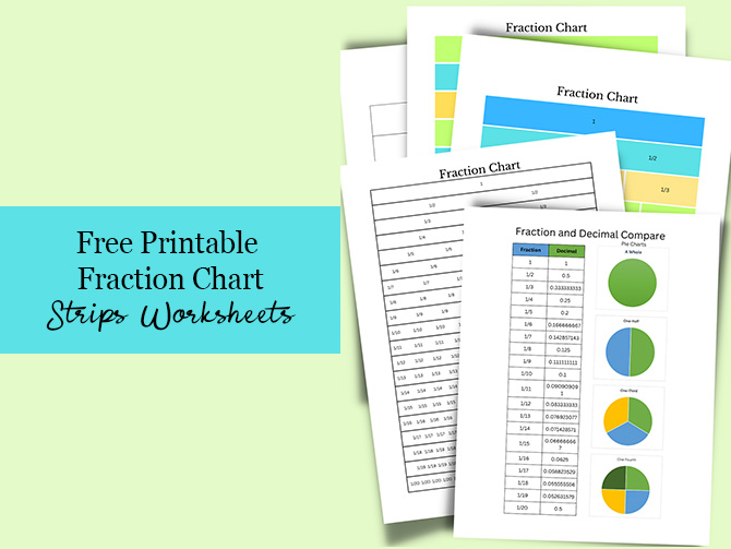 fraction chart strips cover