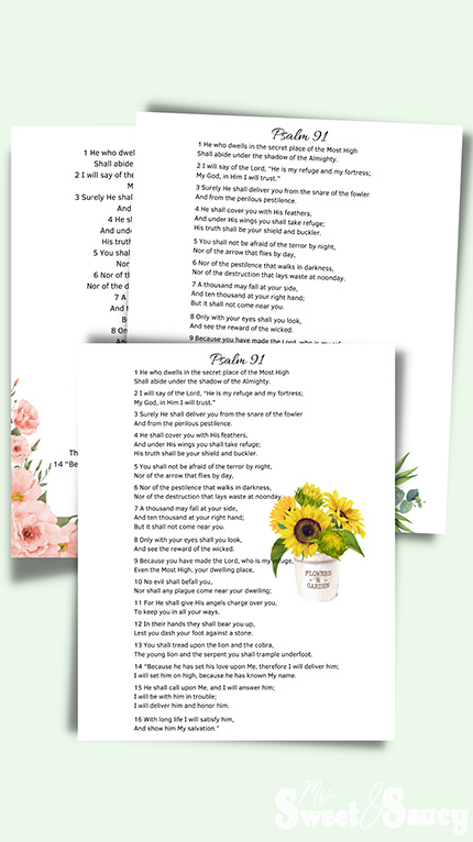 psalm 91 sunflowers