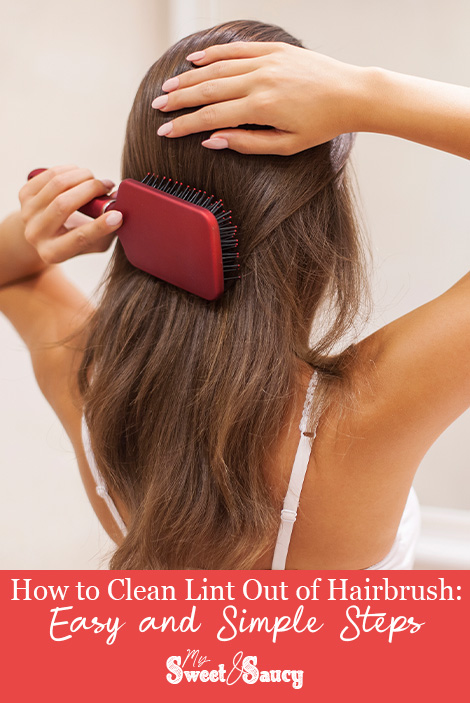 how to clean lint out of hairbrush Pinterest