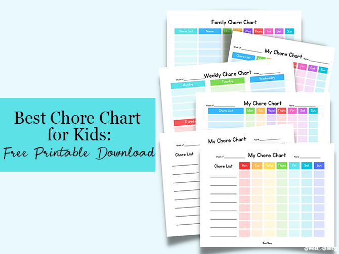 chore chart for kids