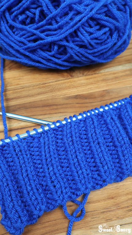easy rib knit stitch