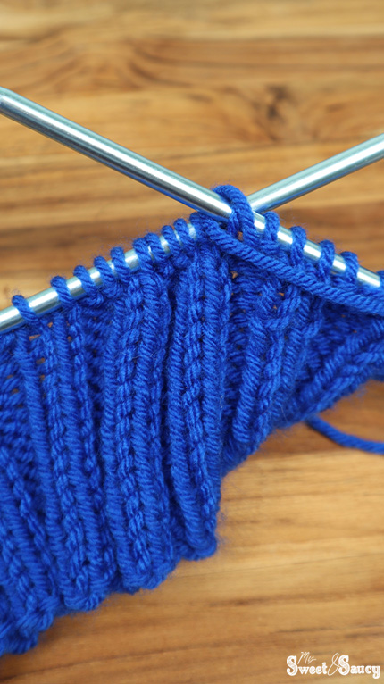 purl knit stitch in rib knitting