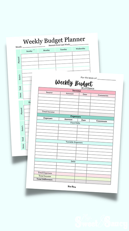weekly budget planner