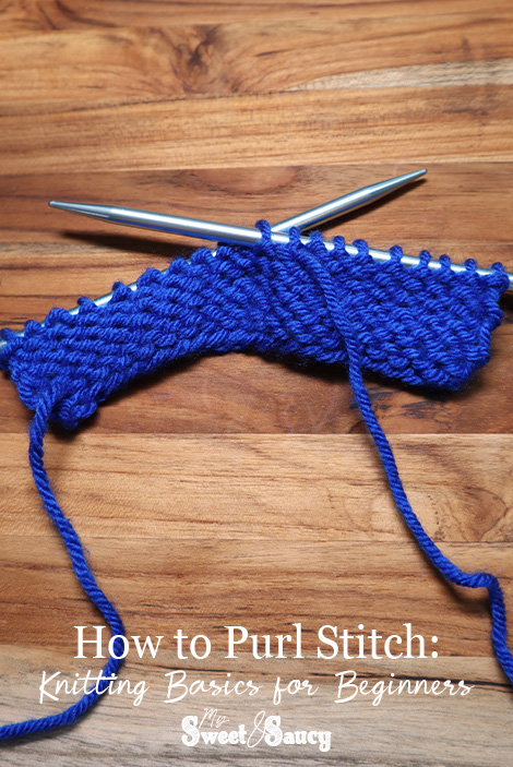 how to purl stitch knitting basics for beginners