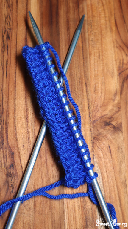knit side of purl stitches