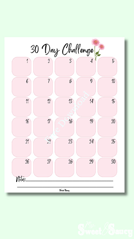 light pink 30 day chart