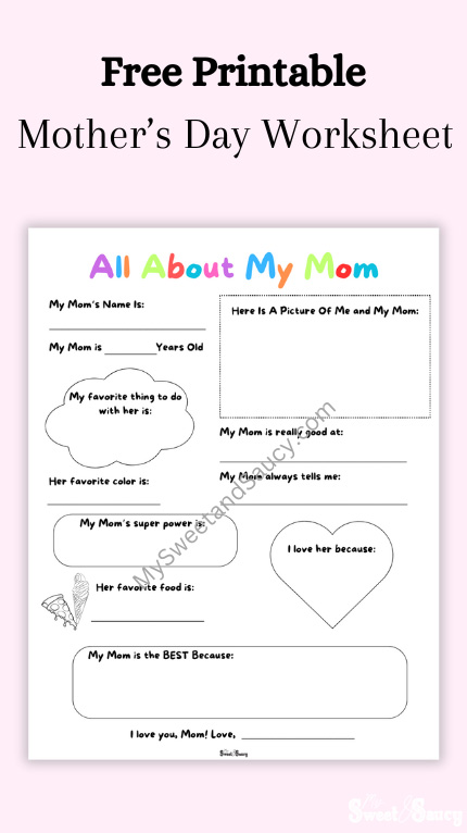 all about my mom coloring page