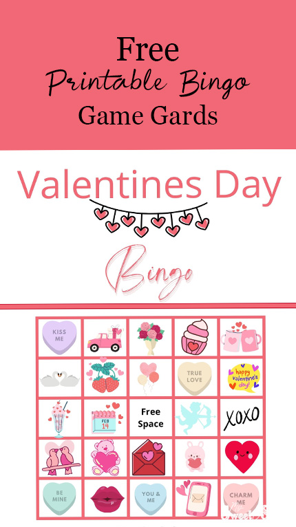 free printable bingo game card
