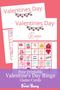 Free Printable Valentine's Day Bingo Game Cards - My Sweet and Saucy