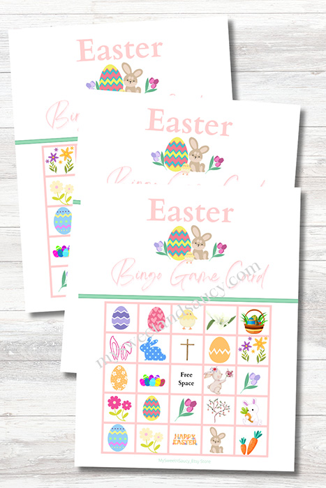 printable easter bingo cards