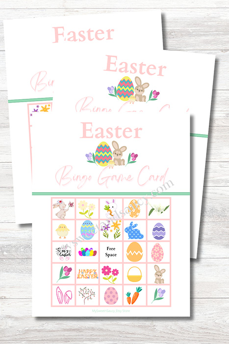 printable free printable printable easter bingo cards